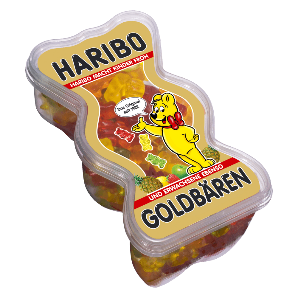 Gold Bear Shape Box