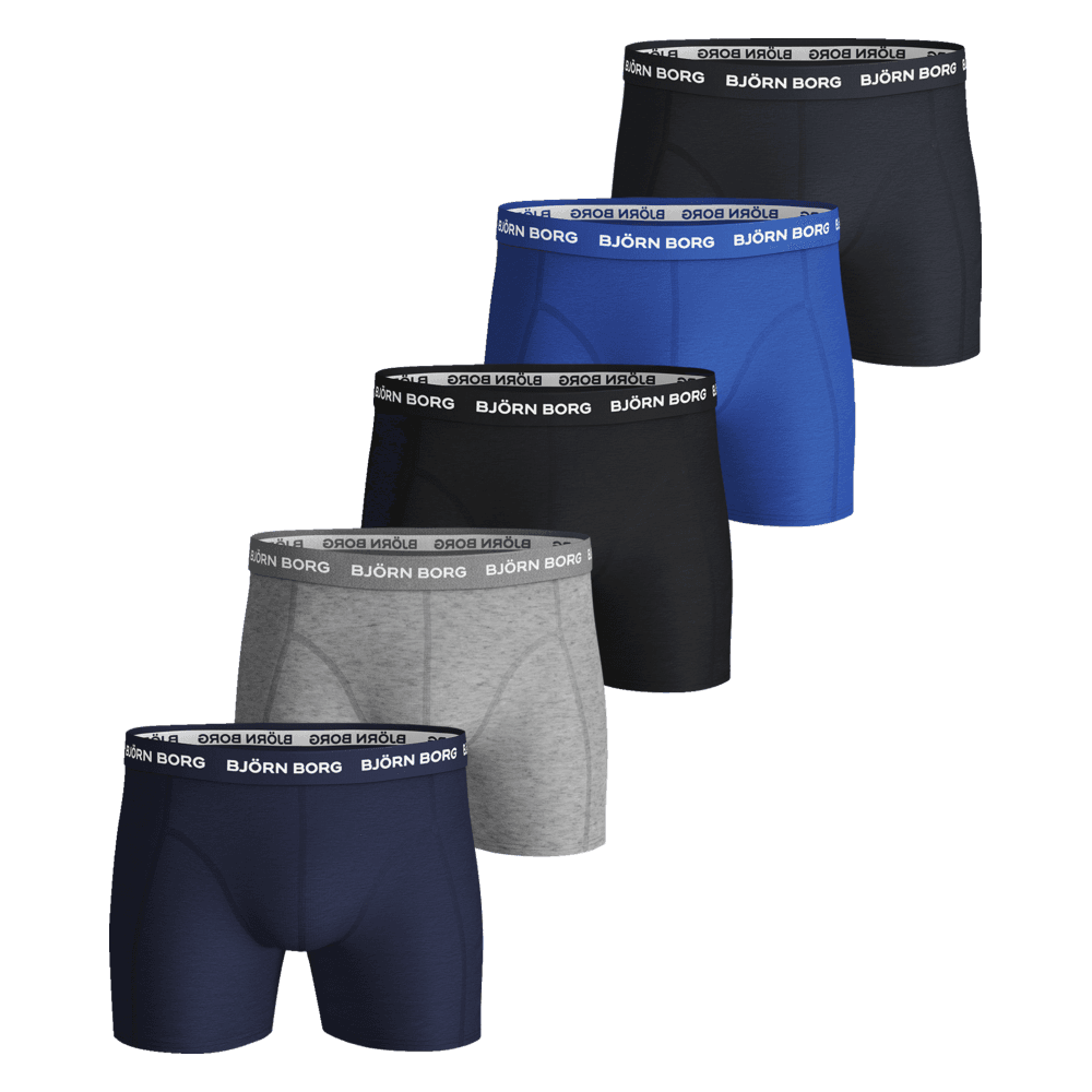 Boxershorts 5-pack blue depths Str. M
