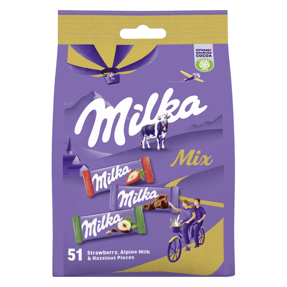 Mini Supermix Strawberry, Alpine Milk & Hazelnut, 51 pcs.