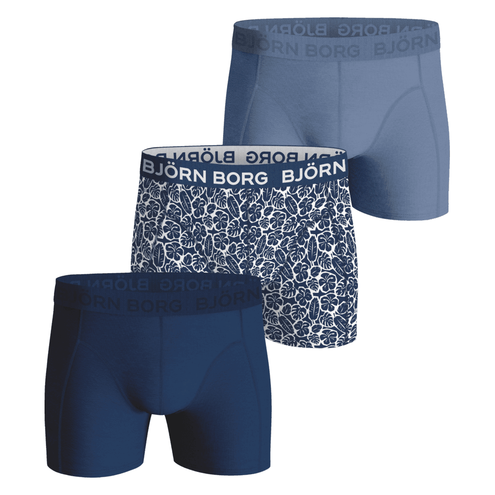 Boxershorts 3-pack blue depths Str. M