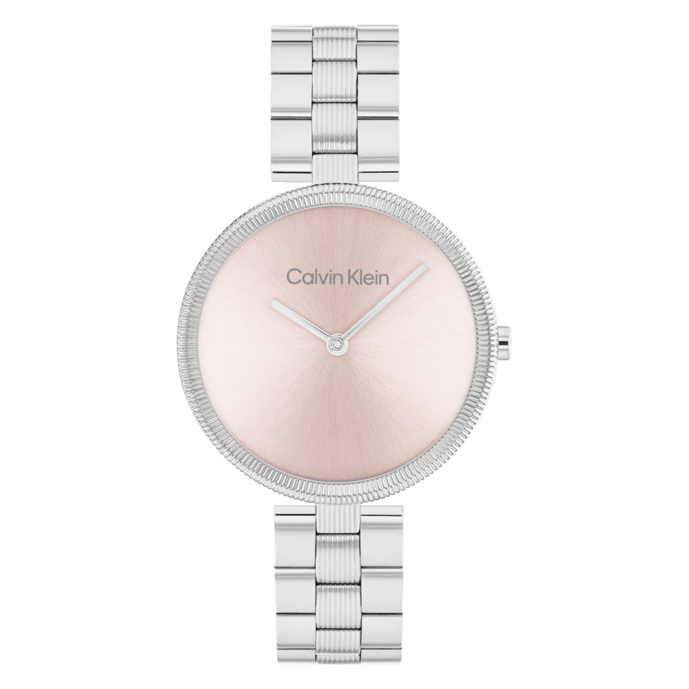 Calvin Klein ur med sart rosa urskive Stainless steel bracelet