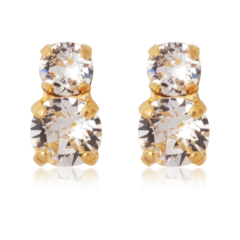 Leah øreringe Crystal / gold