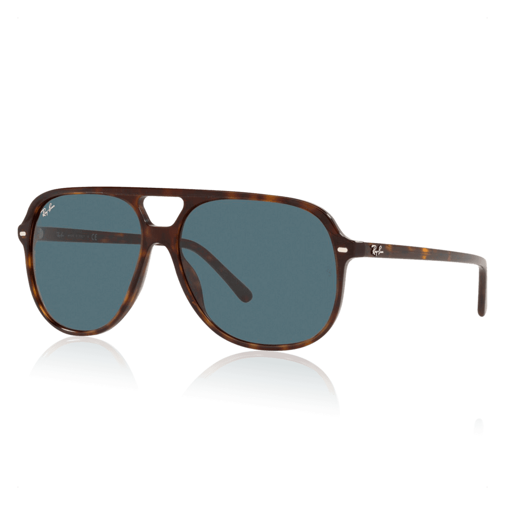 Ray-Ban® Bill Solbriller Str. 56 Havana, blue lenses