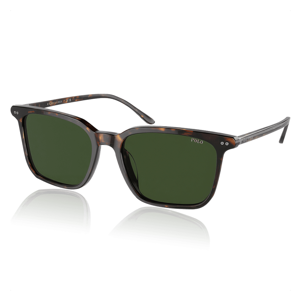Polo® Shiny Solbriller Dark havana, dark green lenses