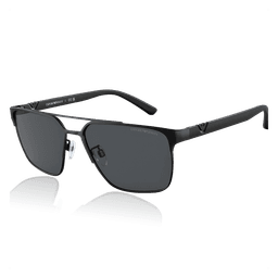 Emporio Armani® Matte Black Solbriller