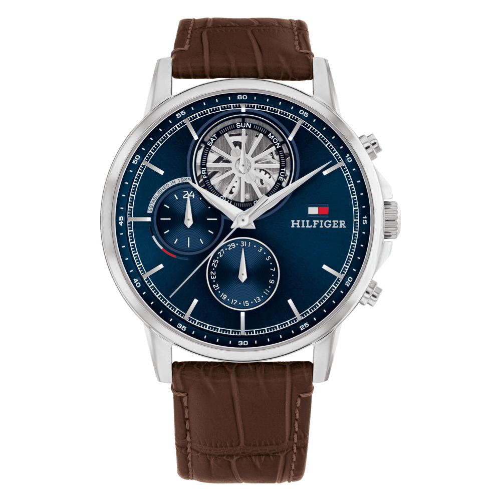 Tommy Hilfiger ur Brown leather strap