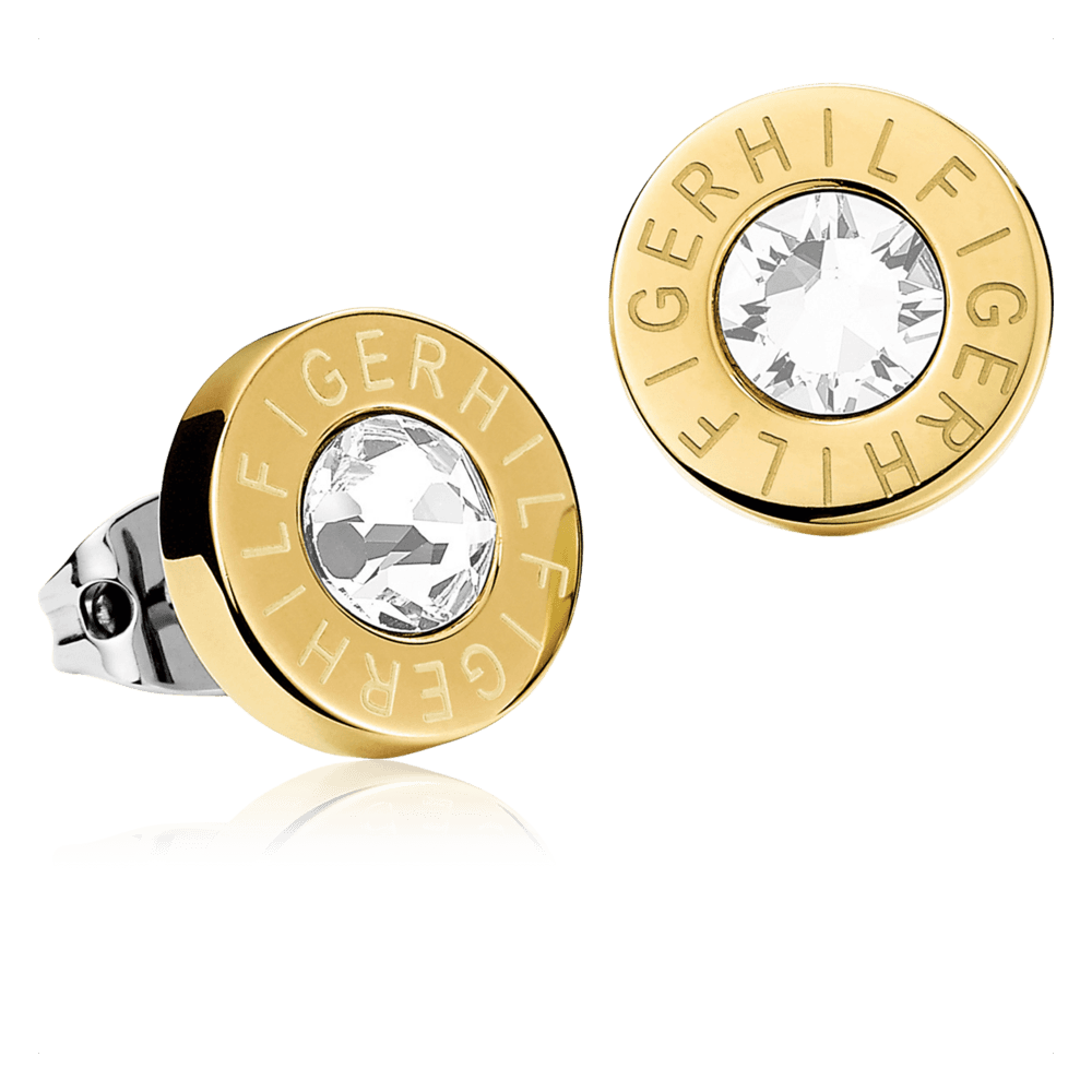 Tommy Hilfiger Zirconia Core Øreringe Gold-plated stainless steel