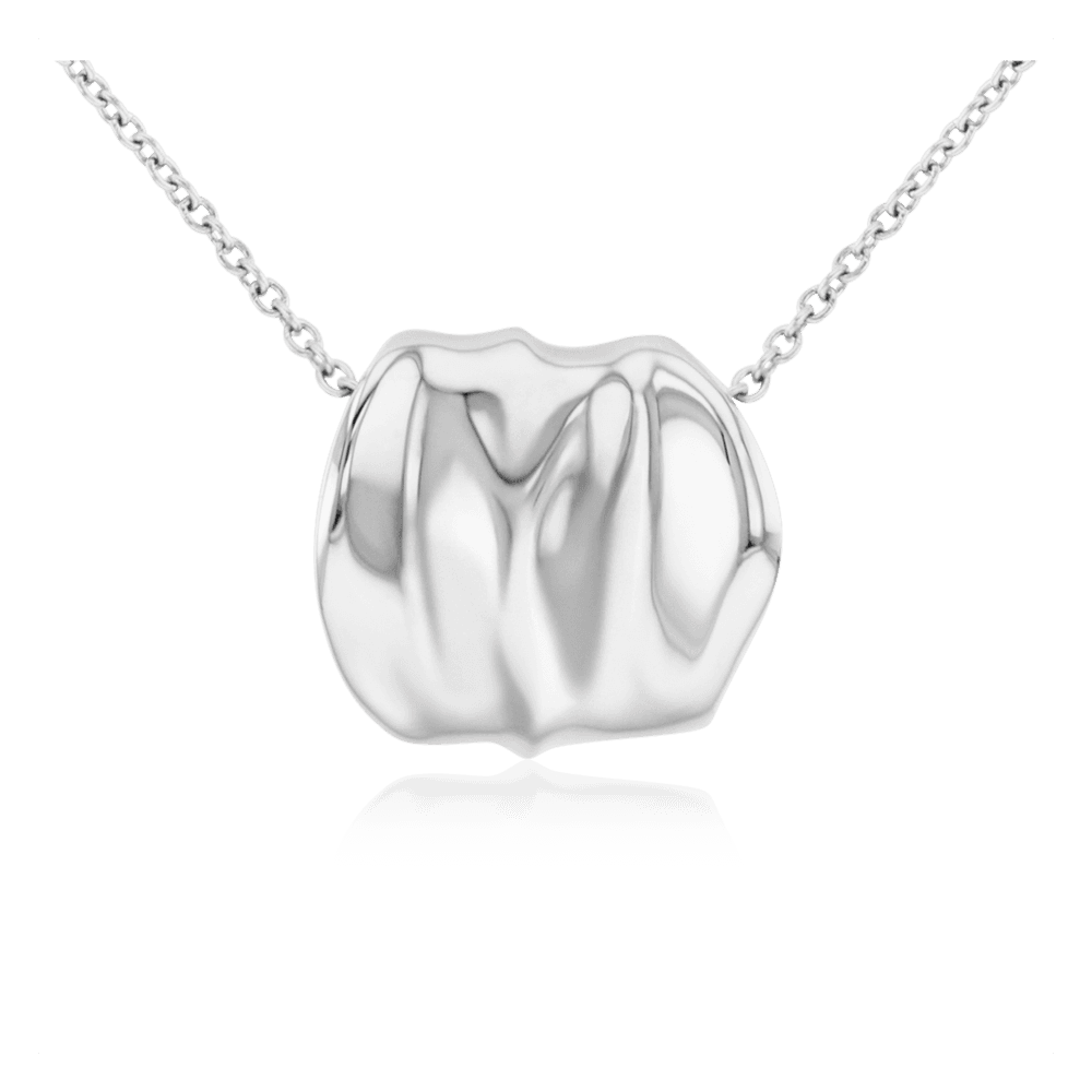 CK Sculptural halskæde Silver coloured