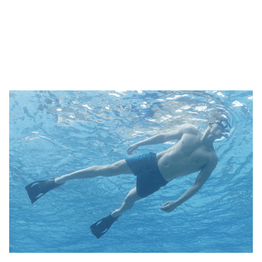 Snorkelsæt med svømmefødder str. 41 - 46