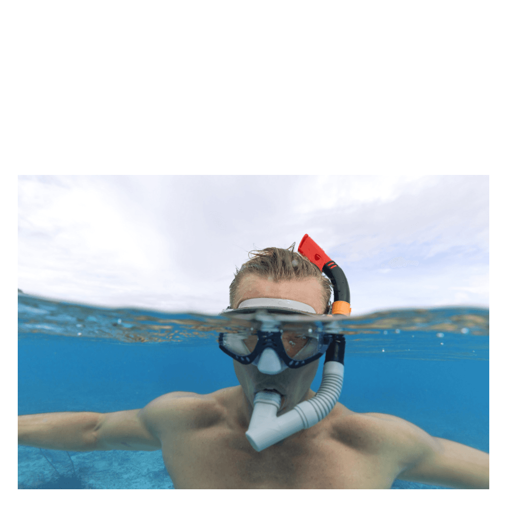 Snorkelsæt med svømmefødder str. 41 - 46