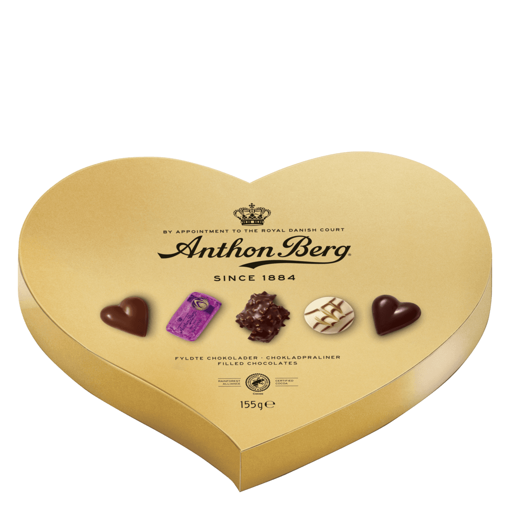 Heart Shaped Gold Box
