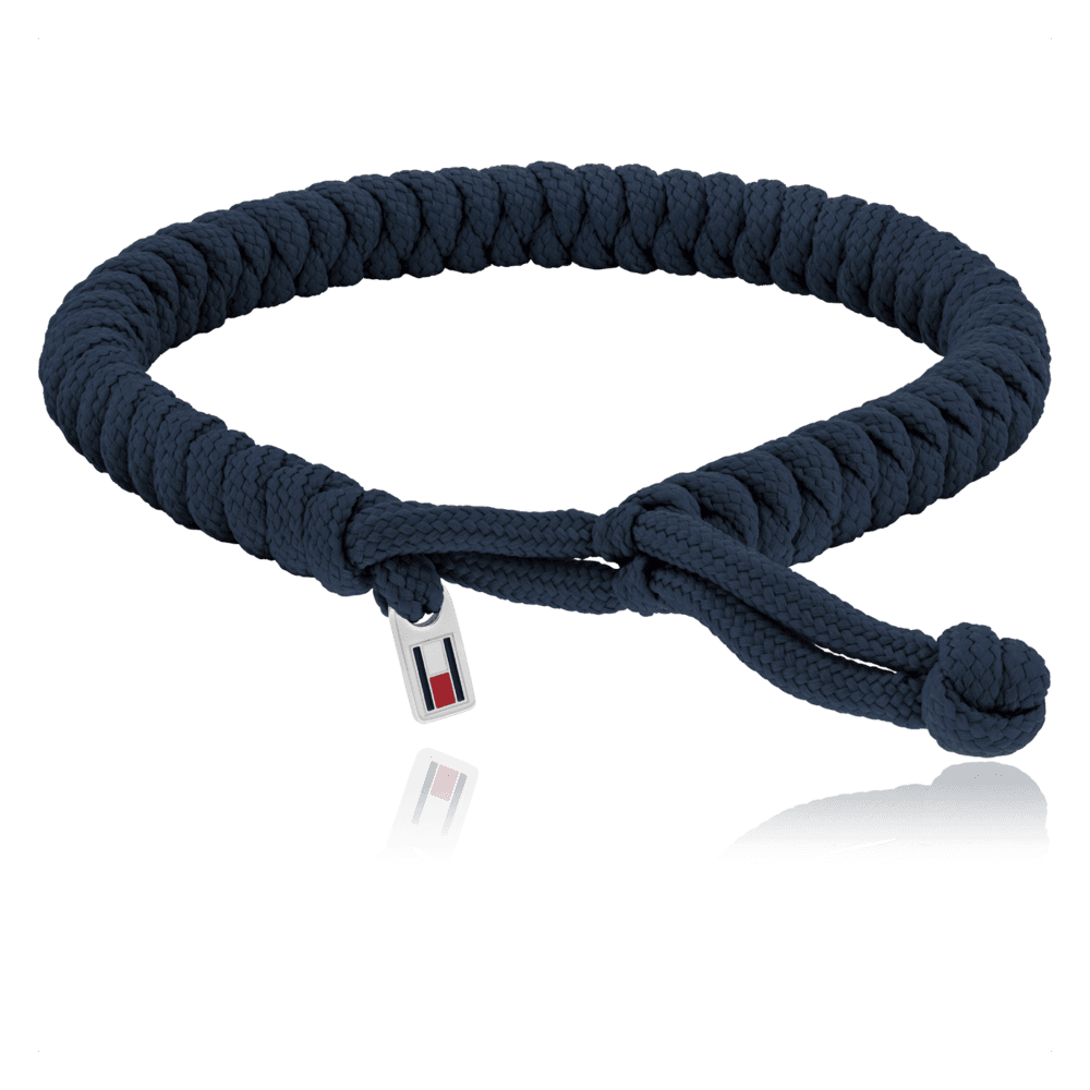 Nylonvævet armbånd
Stainless steel / blue nylon