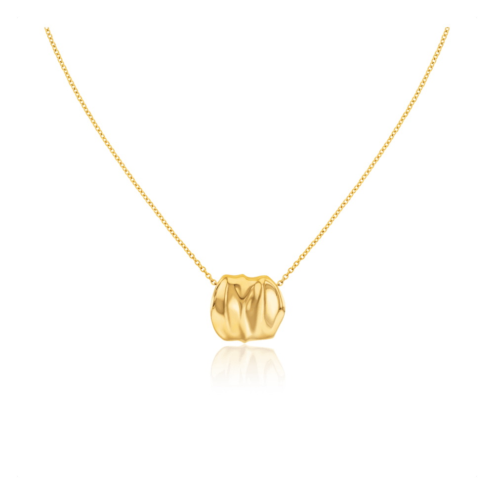 CK Sculptural halskæde Ionic plated thin gold steel