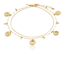Ancle Chain 2-in-1 set Gold plated