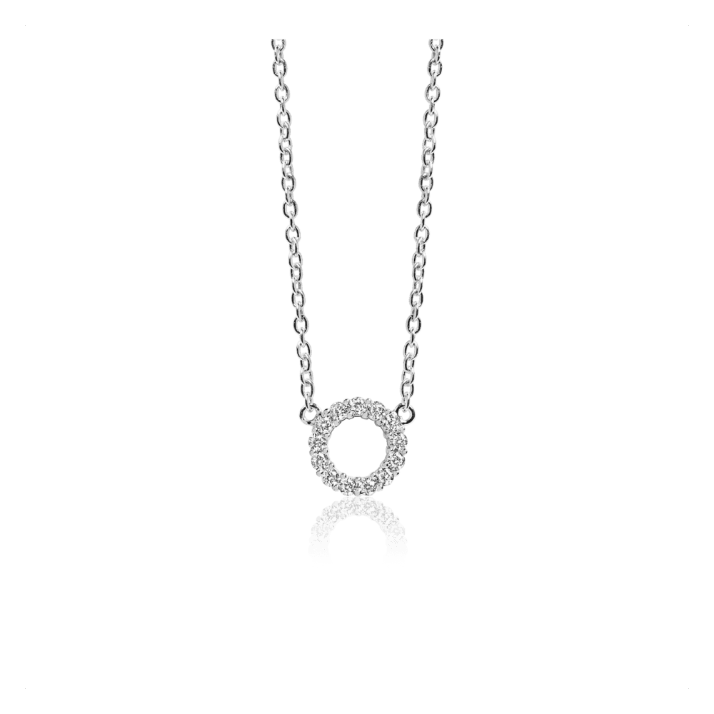 Biella halskæde Rhodium sterling silver 925