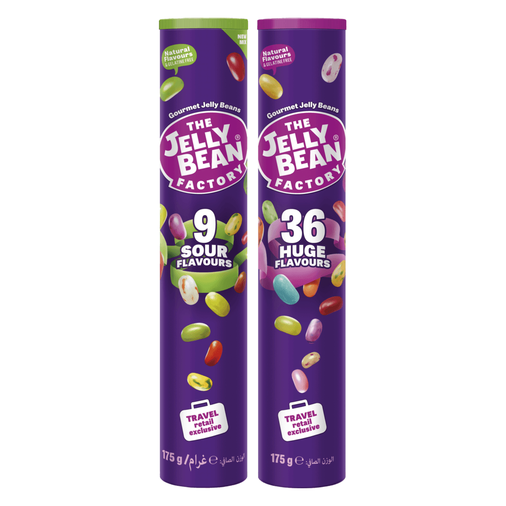 Jelly Bean 2-pack Gourmet mix rør & sour flavours rør