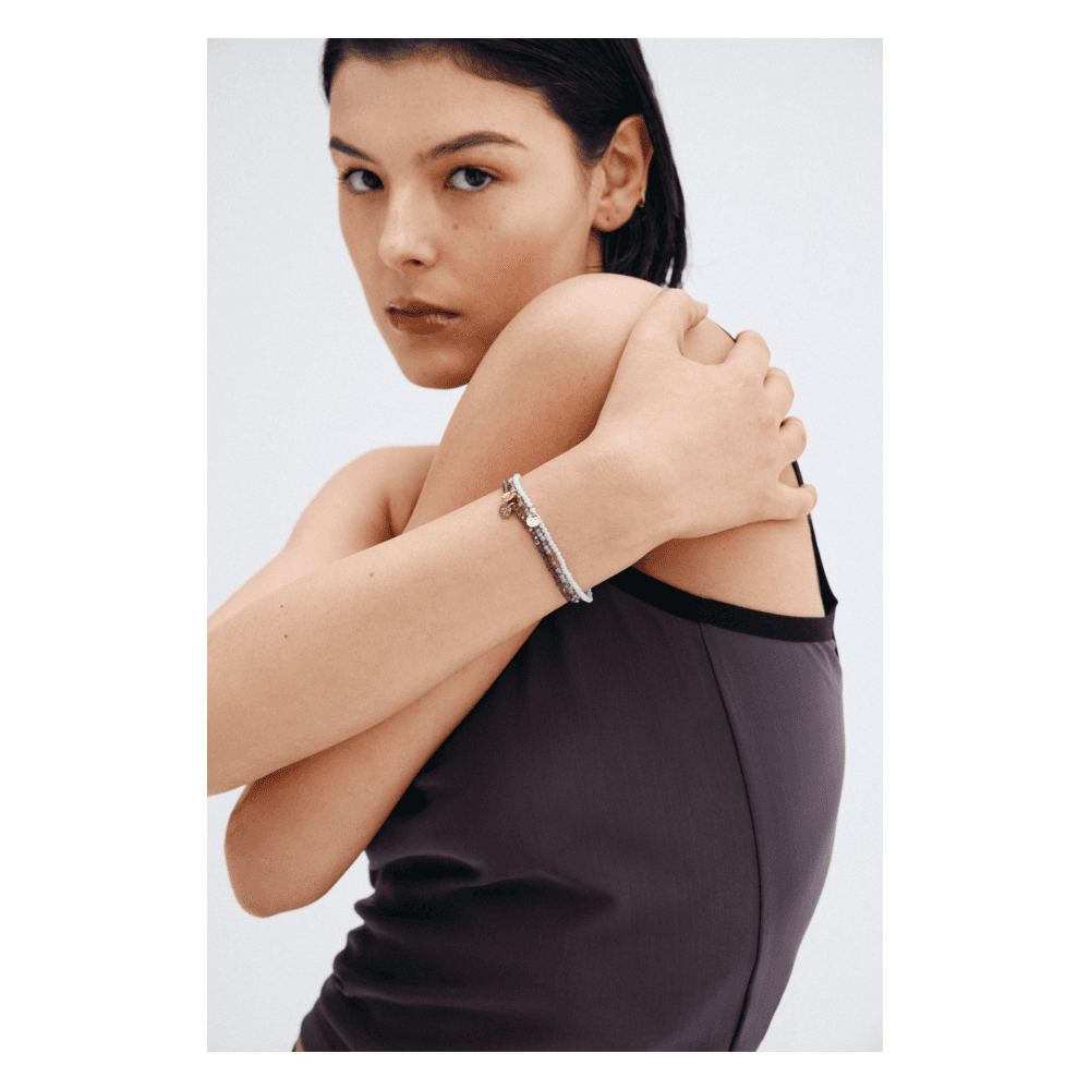 Teal Shades armbånd 3-in-1 Greengold plated