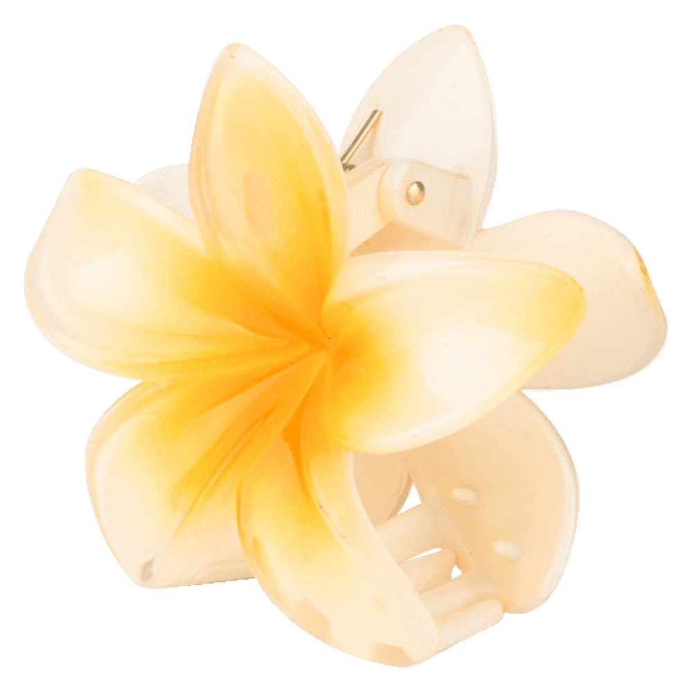 Plumeria Big hårklemme Hawaii, Light Yellow