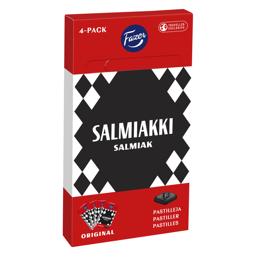 Salmiakki Liquorice Pastilles 4-pack