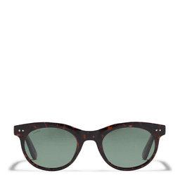 JELENA Solbriller Brown, dark green lenses