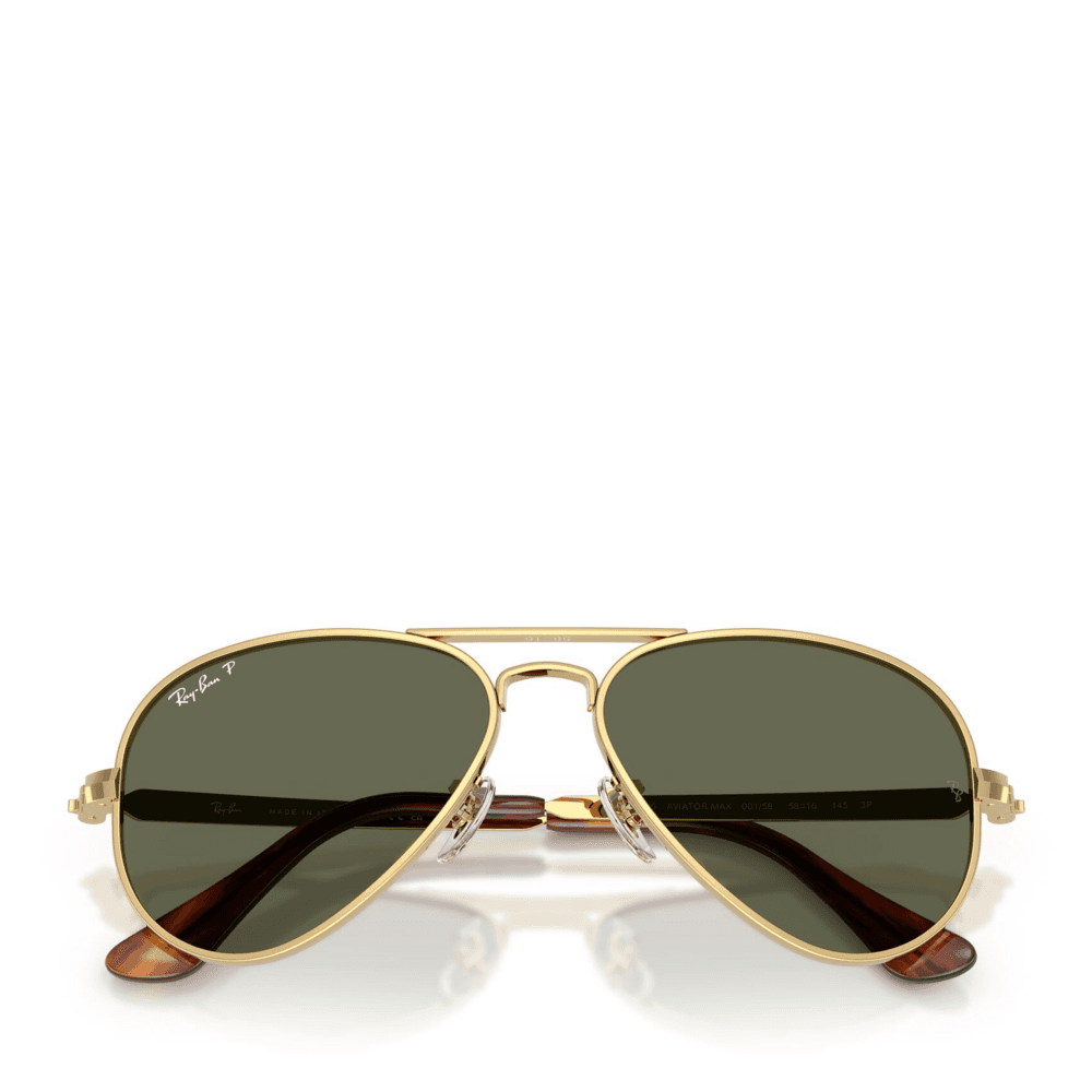 Aviator Max Solbriller
Polished Arista/gold, green lenses