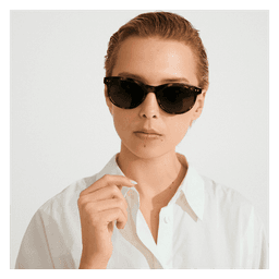 JELENA Solbriller Brown, dark green lenses