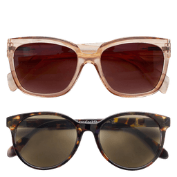 Solbriller med styrke 2-pack Champagne/Tortoise +1,5