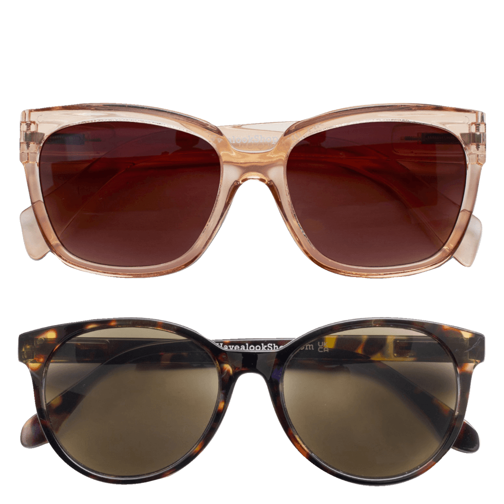 Solbriller med styrke 2-pack Champagne/Tortoise +1,5