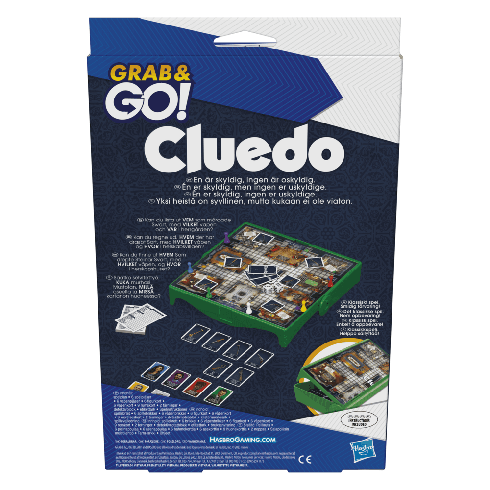 Rejsespil Cluedo Grab & Go