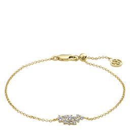 Cristallo armbånd 18k guldbelagt