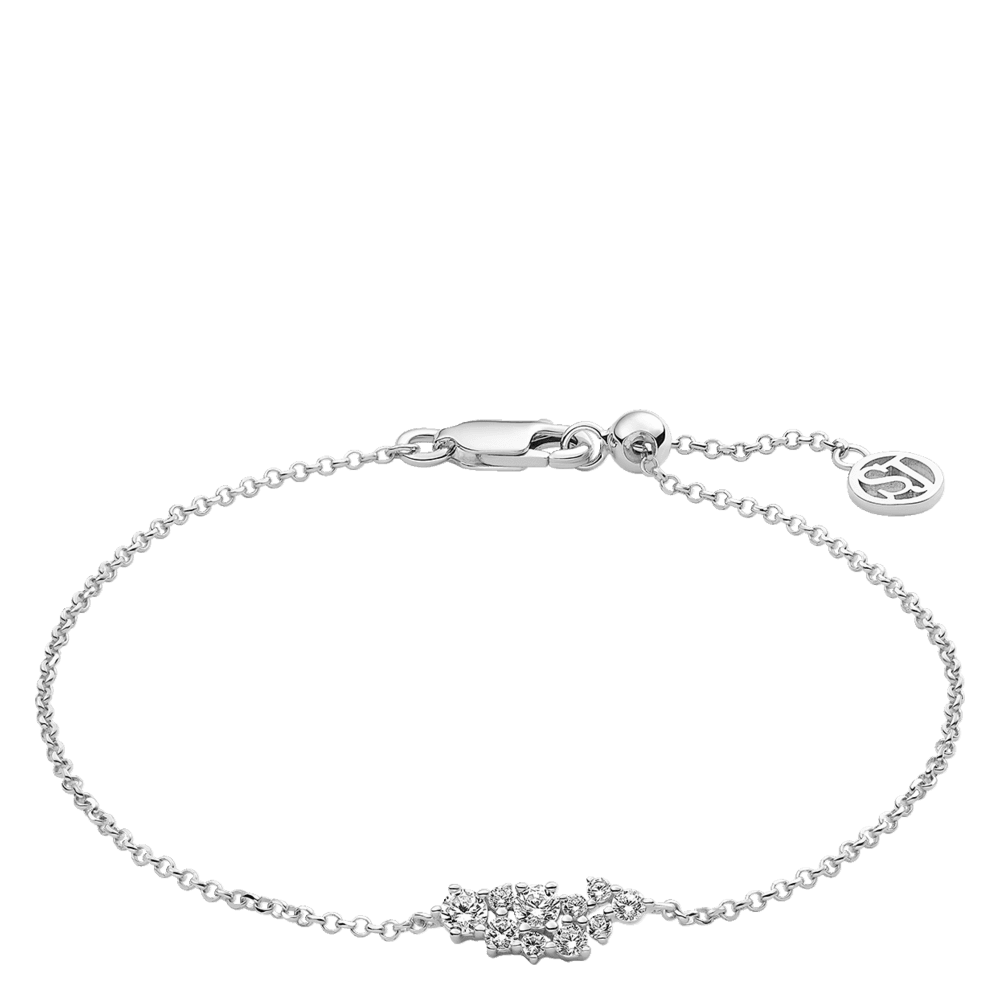 Cristallo armbånd Rhodiumbelagt