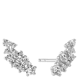 Cristallo Piccolo Øreringe Rhodium sterling silver 925