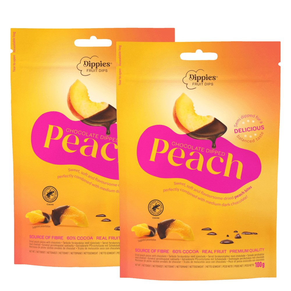 Dark Chocolate Fruit Dips 2-pack Peach
