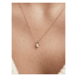 Bonne halskæde 18K PVD gold plated cubic zirconia