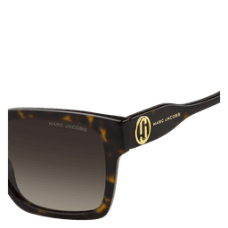 Havana Retangular Solbriller
Brown gradient lenses