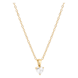 Bonne halskæde 18K PVD gold plated cubic zirconia