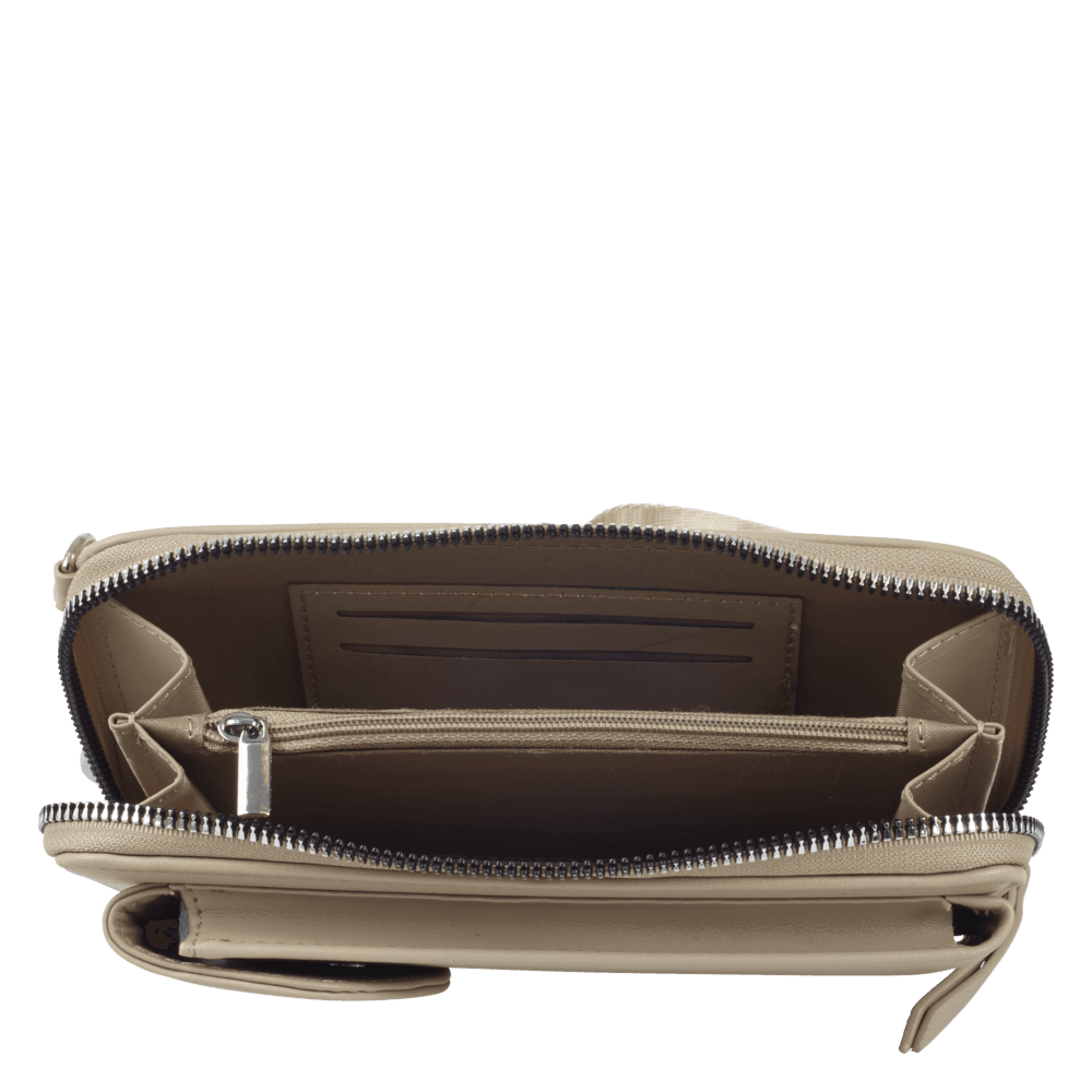 Skulder-/mobiltaske Beige