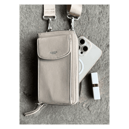 Skulder-/mobiltaske Beige