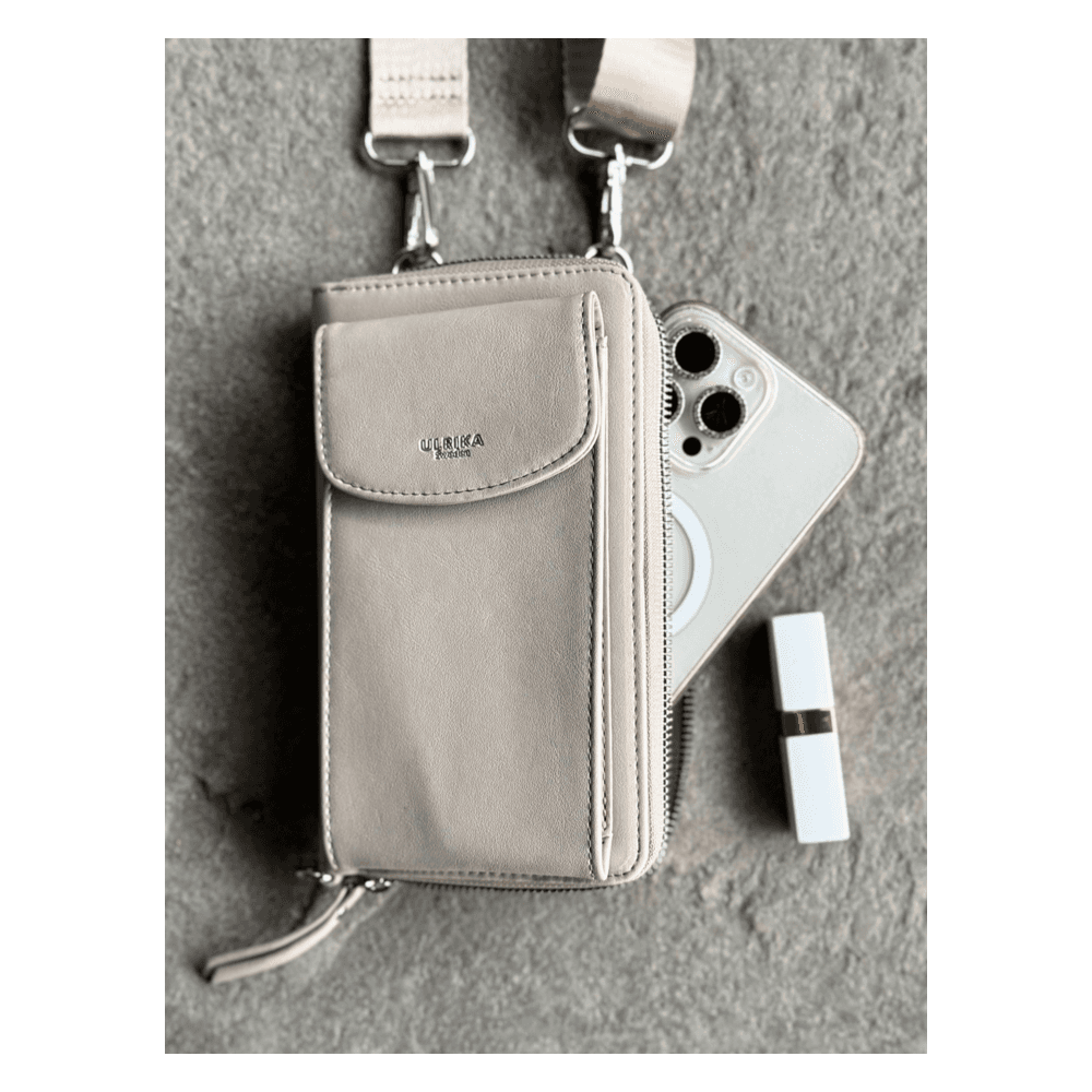 Skulder-/mobiltaske Beige