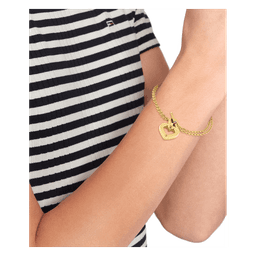 Tommy Hilfiger hjertearmbånd Ionic plated thin gold steel