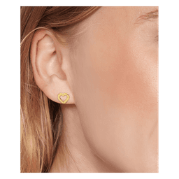 Tommy Hilfiger hjerteøreringe  Ionic plated thin gold steel