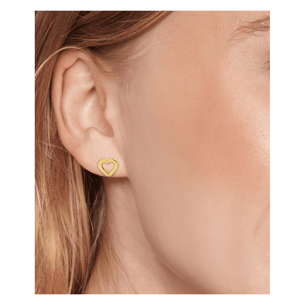 Tommy Hilfiger hjerteøreringe  Ionic plated thin gold steel