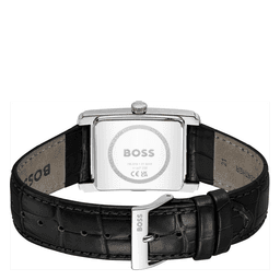 BOSS ur Black leather strap