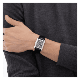 BOSS ur Black leather strap