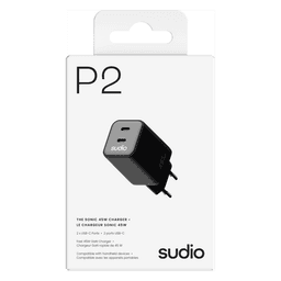 P2 Sonic 45 W oplader Black
