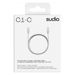 C1-C USB-C til USB C kabel White 1,8 m