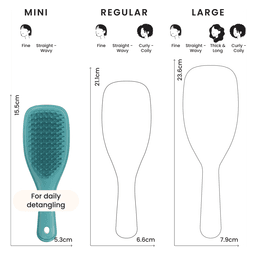 Hårbørste Mini Ultimate Detangler Transformative Teal