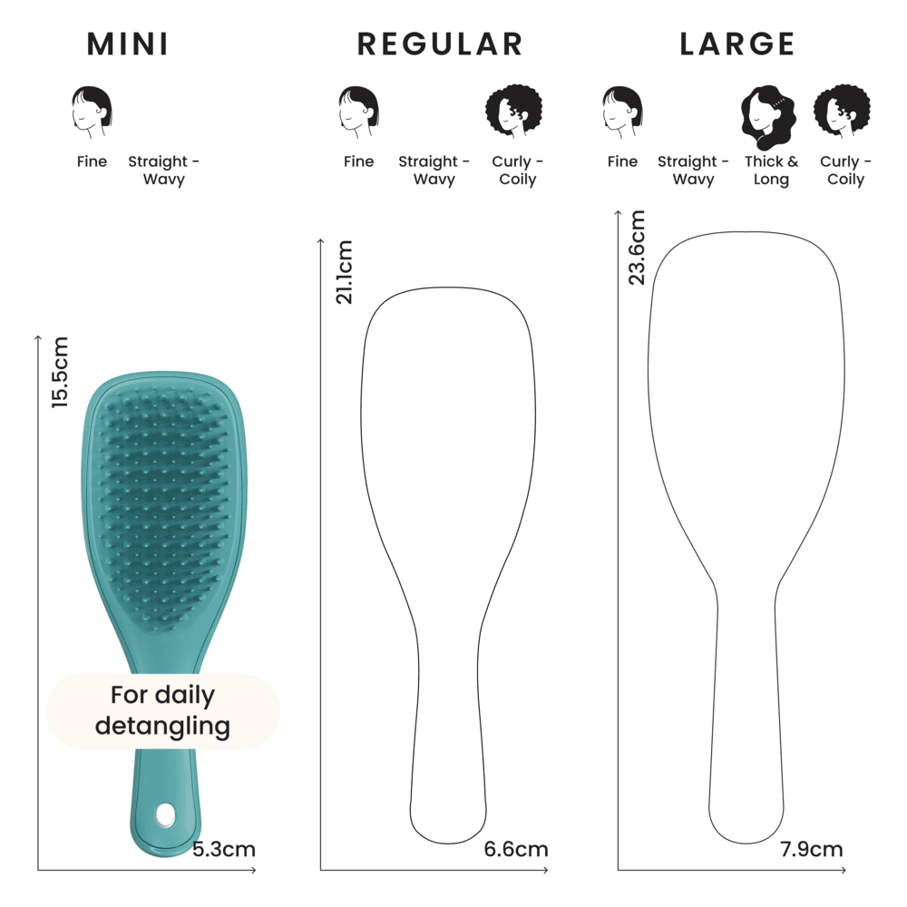 Hårbørste Mini Ultimate Detangler Transformative Teal