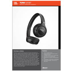 JBL Tune 530BT wireless hovedtelefoner Black