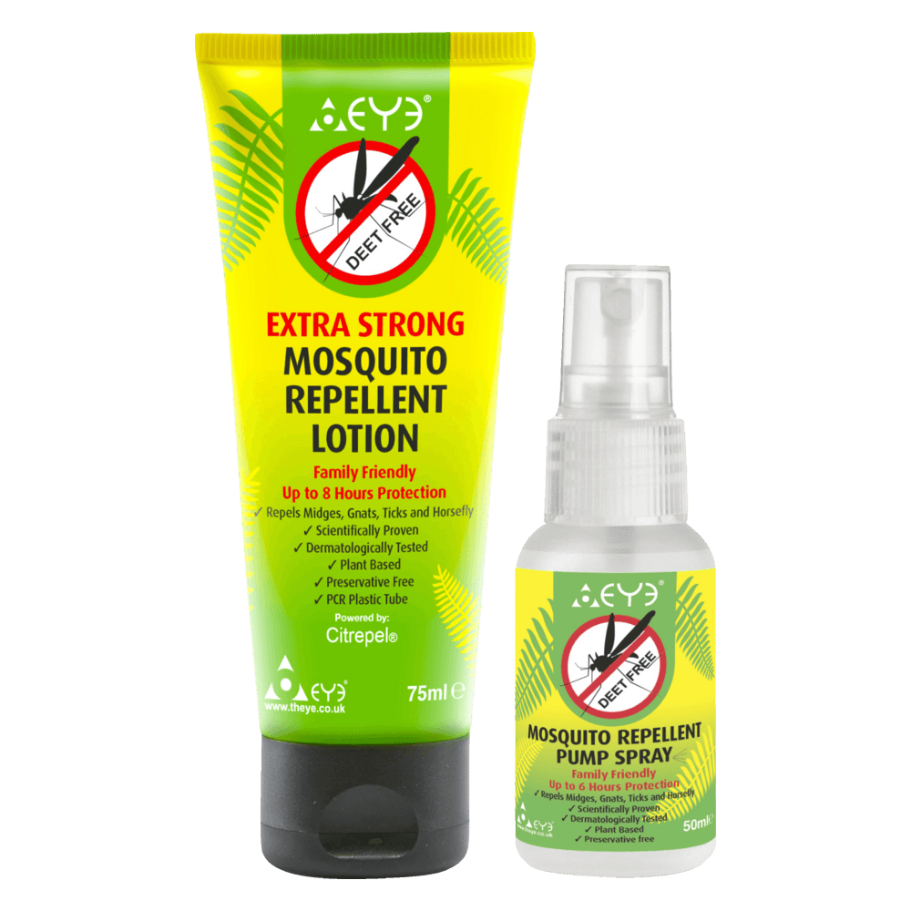 Mosquito Lotion 75 ml & Insect Repellent Tropical Strength Spray 50 ml